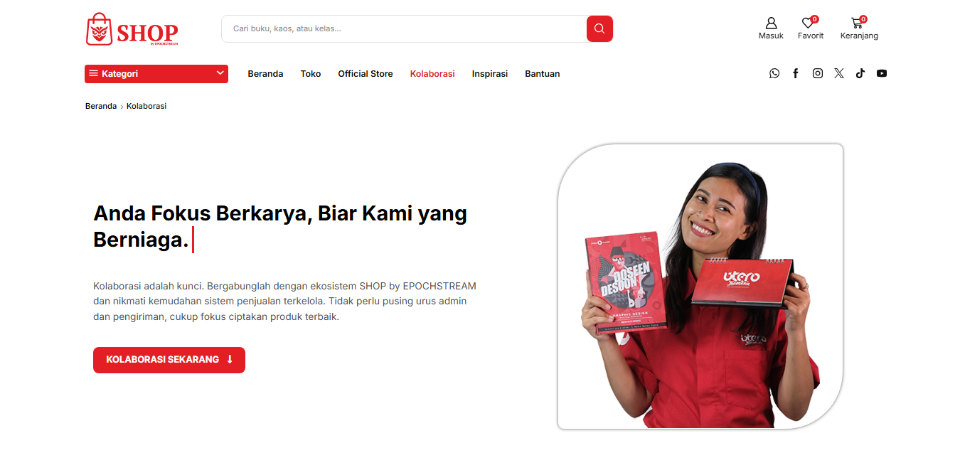 Halaman Utama Kolaborasi - SHOP by EPOCHSTREAM